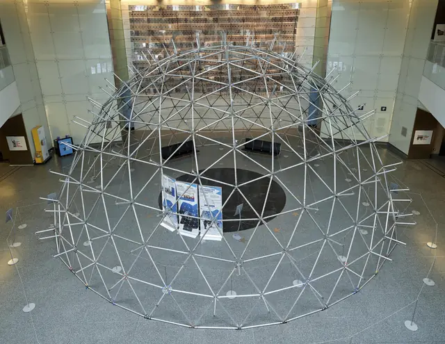Weatherbreak reassembled at the National Museum of American History.